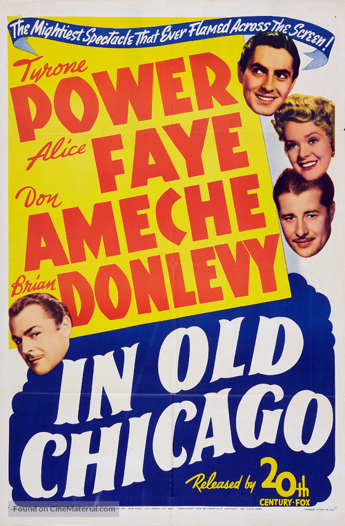 In Old Chicago - Re-release movie poster
