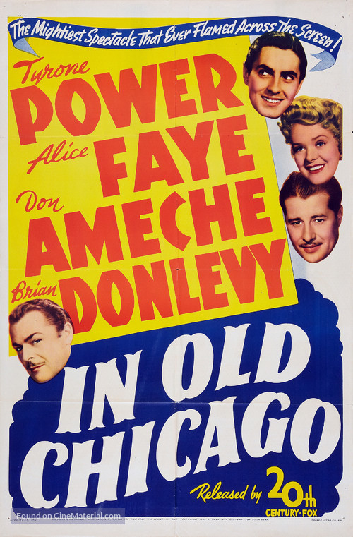 In Old Chicago - Re-release movie poster