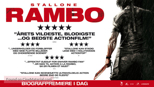 Rambo - Danish Movie Poster
