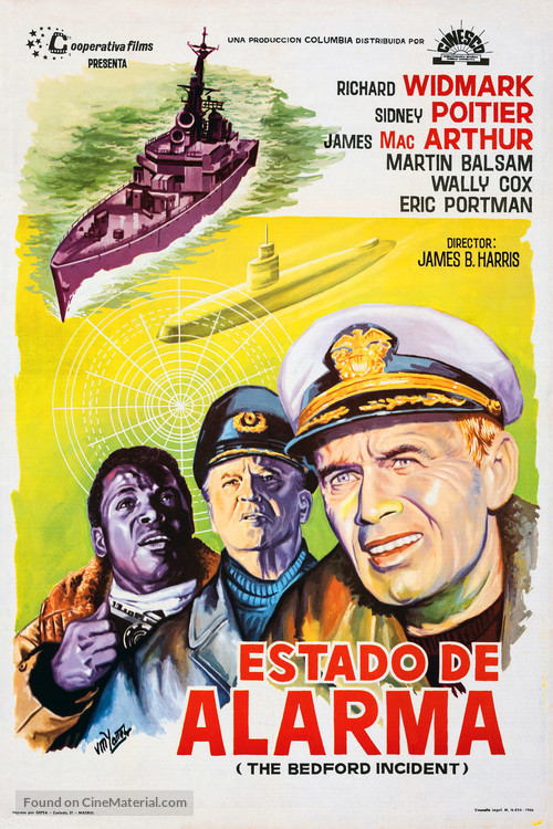 The Bedford Incident - Spanish Movie Poster