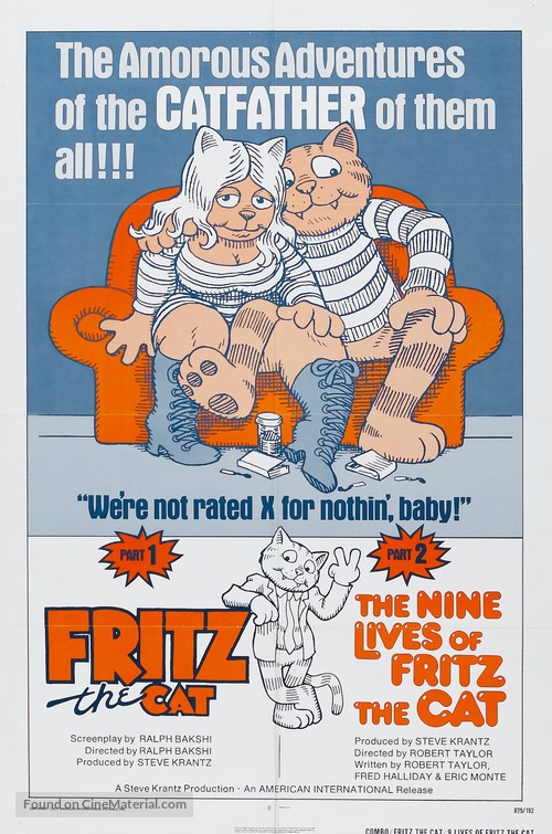 Fritz the Cat - Combo movie poster
