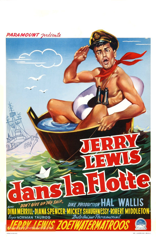 Don&#039;t Give Up the Ship - Belgian Movie Poster