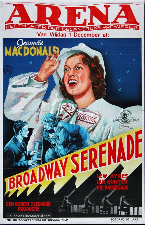 Broadway Serenade - Dutch Movie Poster