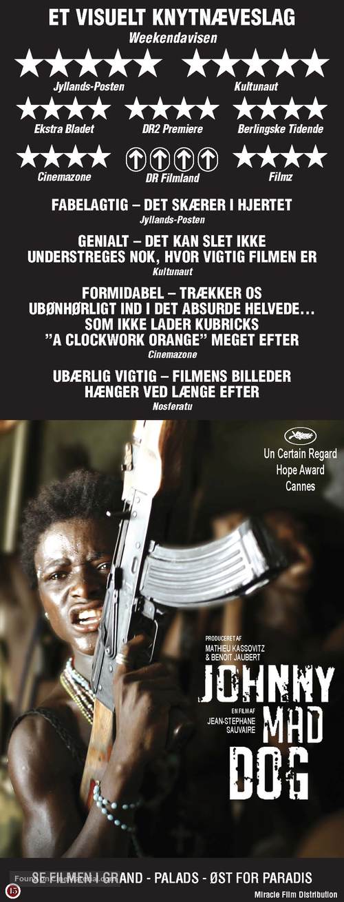 Johnny Mad Dog - Danish Movie Poster