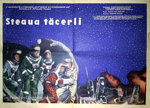 Der schweigende Stern - Romanian Movie Poster