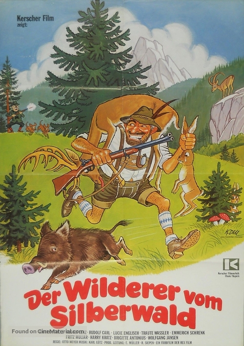 Der Wilderer vom Silberwald - German Movie Poster