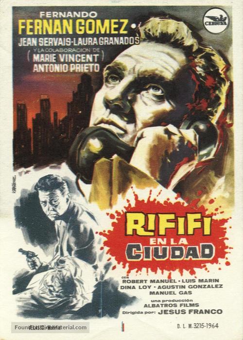 Rifif&iacute; en la ciudad - Spanish Movie Poster