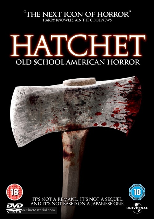 Hatchet - British DVD movie cover