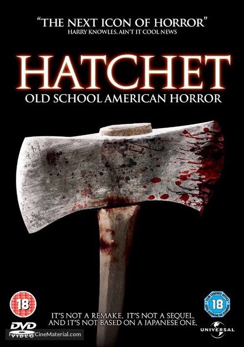 Hatchet - British DVD movie cover