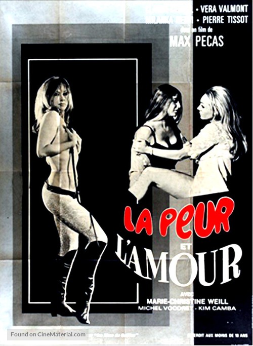 La Peur Et L Amour 1967 French Movie Poster