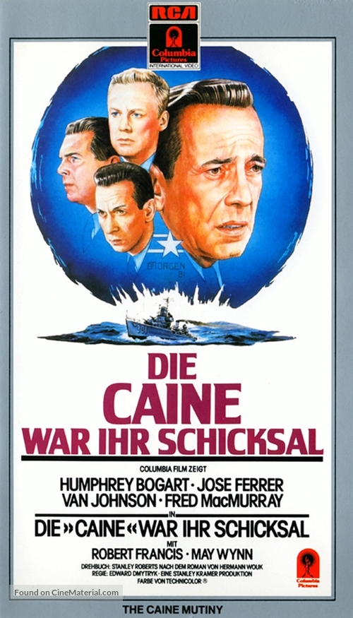 The Caine Mutiny - German VHS movie cover