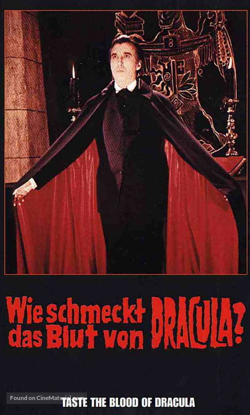 Taste the Blood of Dracula - German VHS movie cover