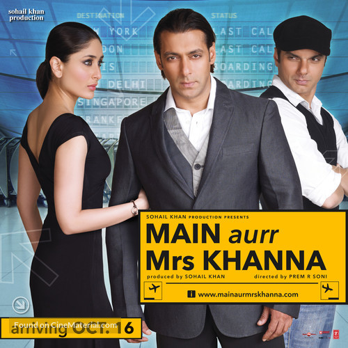 Main Aur Mrs Khanna - Indian Movie Poster