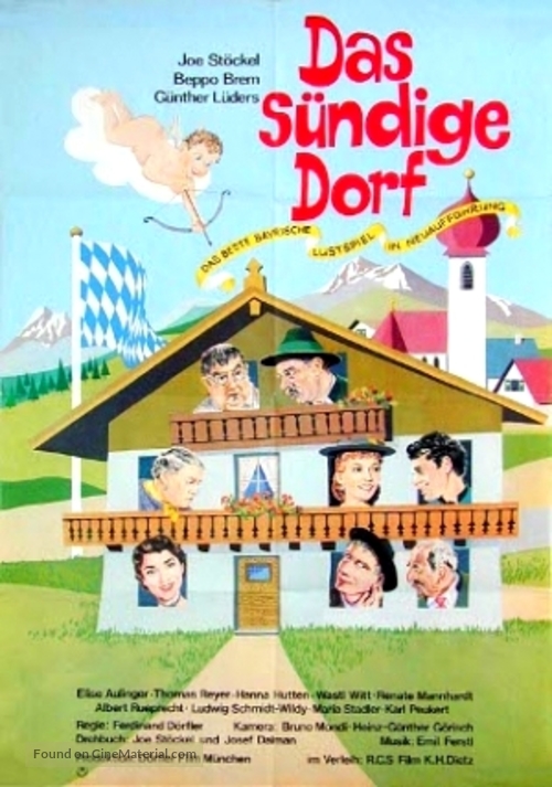 Das s&uuml;ndige Dorf - German Movie Poster