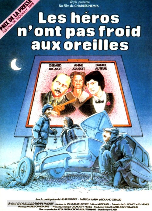 Les h&eacute;ros n&#039;ont pas froid aux oreilles - French Movie Poster