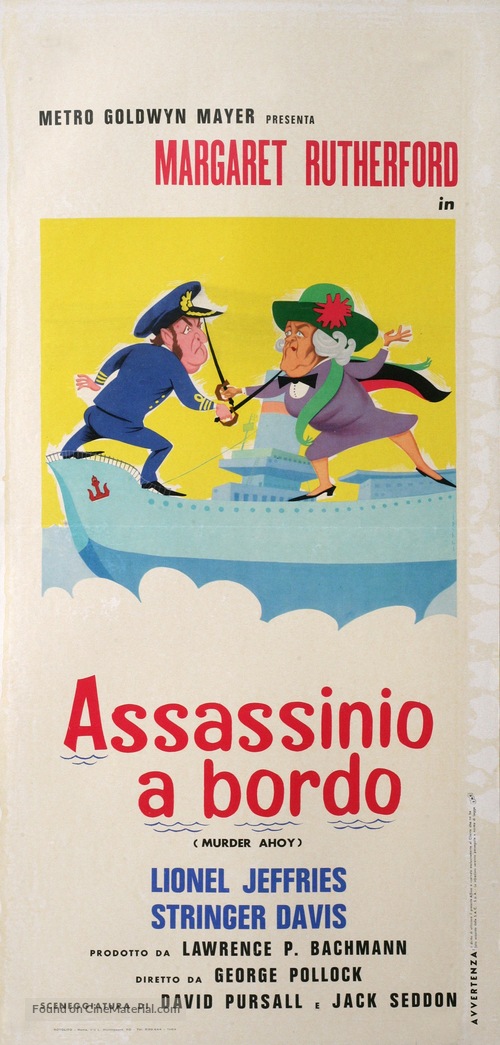 Murder Ahoy - Italian Movie Poster