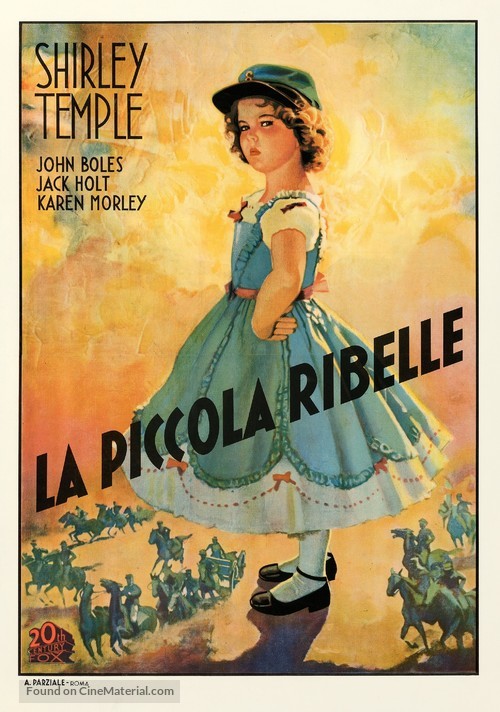 The Littlest Rebel - Italian Movie Poster