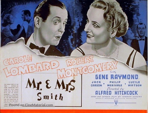 Mr. &amp; Mrs. Smith - British poster