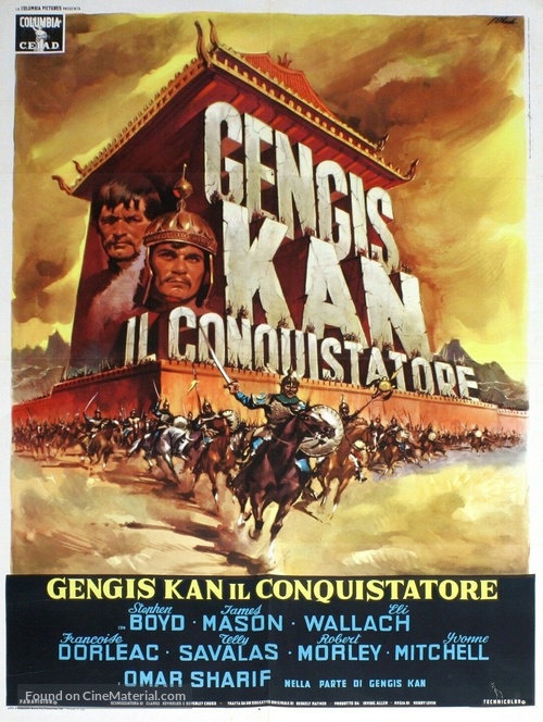 Genghis Khan - Italian Movie Poster