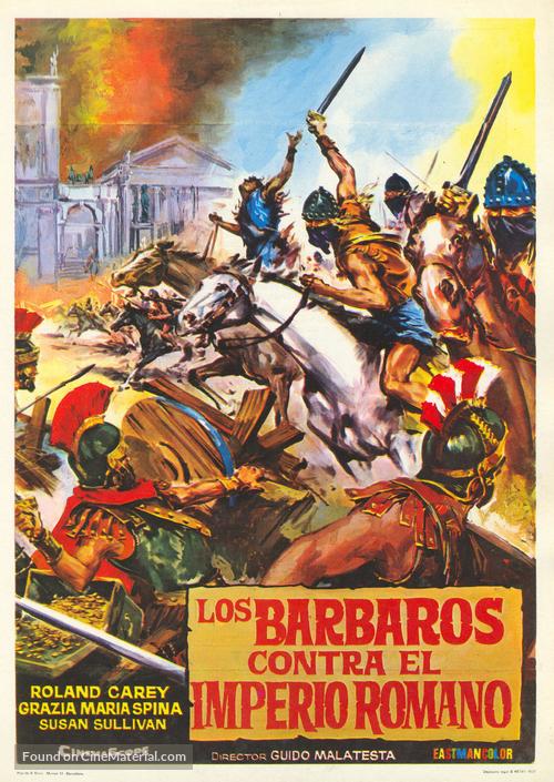 Rivolta dei barbari, La - Spanish Movie Poster