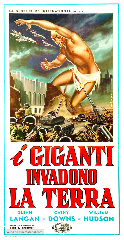 The Amazing Colossal Man - Italian Movie Poster