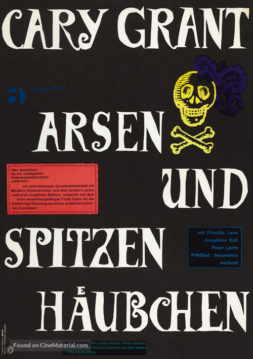 Arsenic and Old Lace - German Re-release movie poster