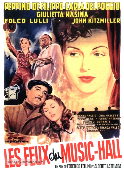 Luci del variet&agrave; - French Movie Poster