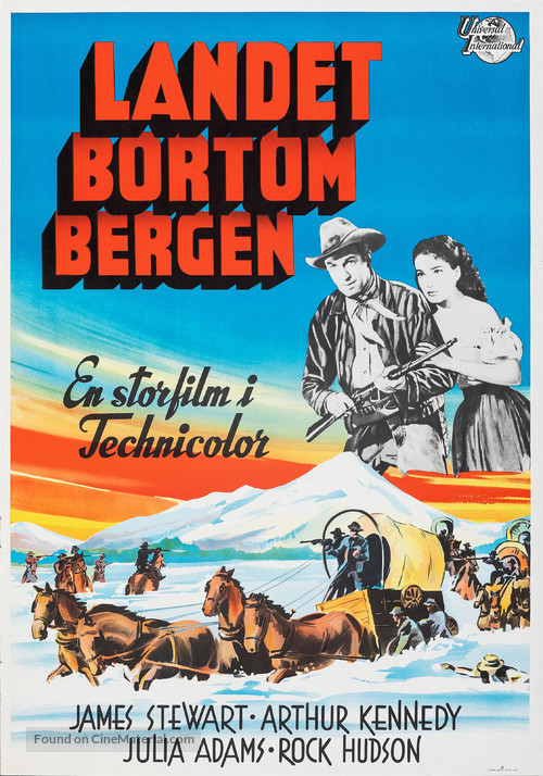Bend of the River - Swedish Movie Poster