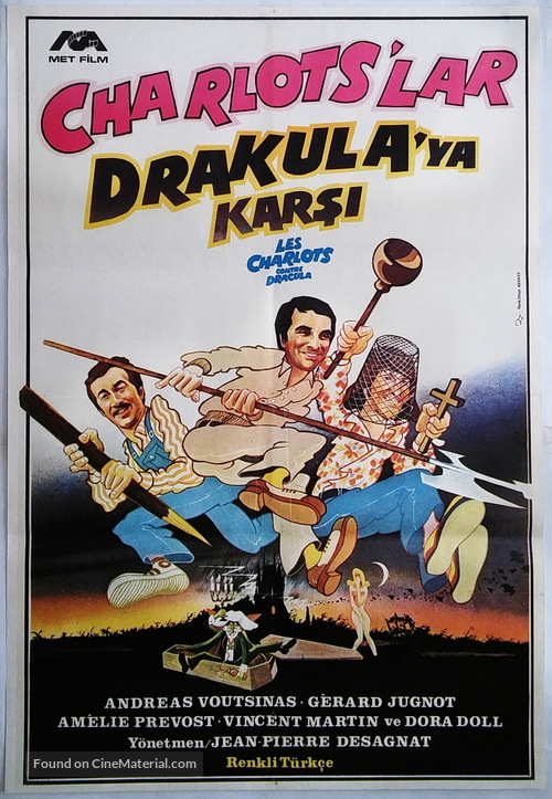 Charlots contre Dracula, Les - Turkish Movie Poster
