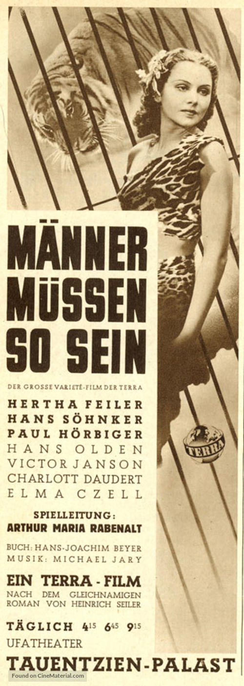 M&auml;nner m&uuml;ssen so sein - German poster