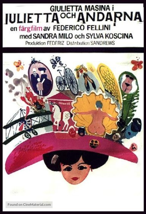 Giulietta degli spiriti - Swedish Movie Poster