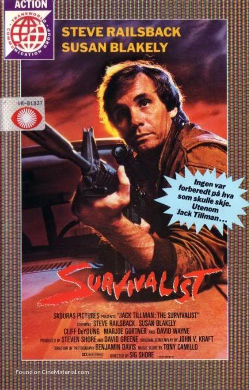 The Survivalist - Norwegian VHS movie cover