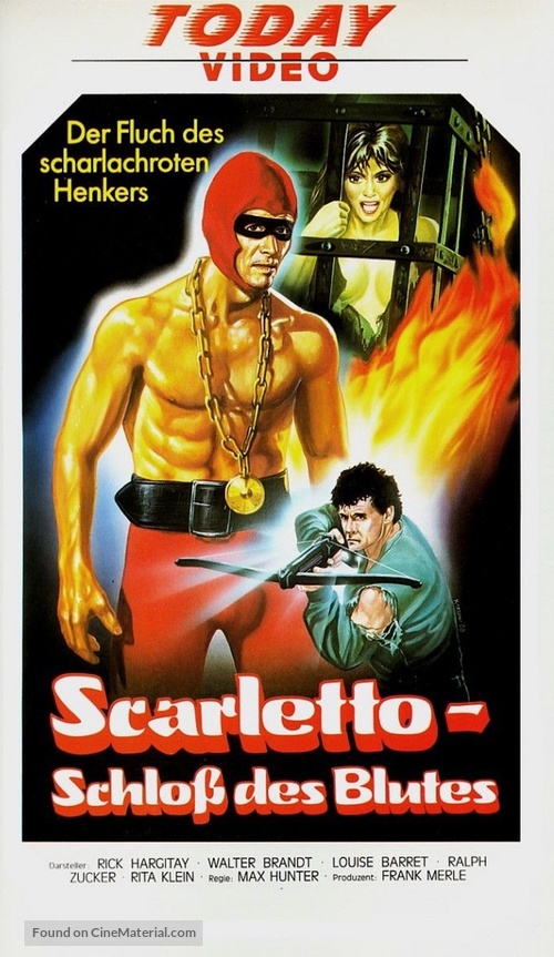 Il boia scarlatto - German VHS movie cover