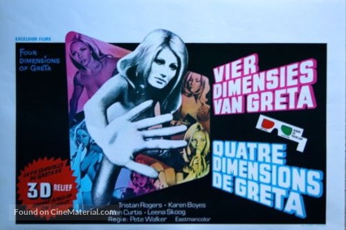 Four Dimensions of Greta - Belgian Movie Poster
