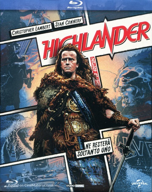 Highlander - Italian Blu-Ray movie cover