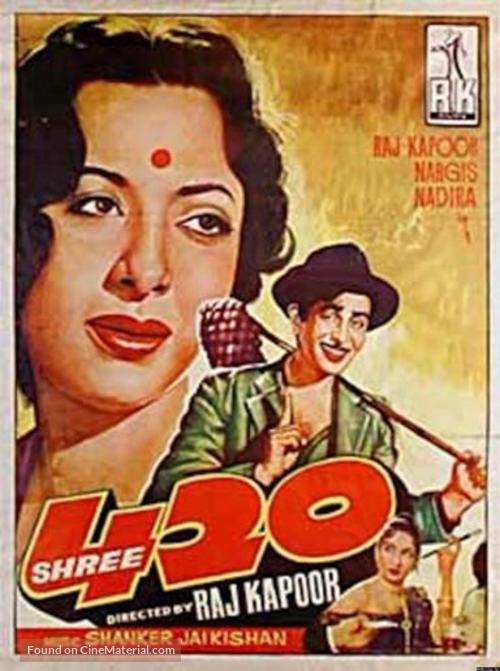 Shree 420 - Indian Movie Poster