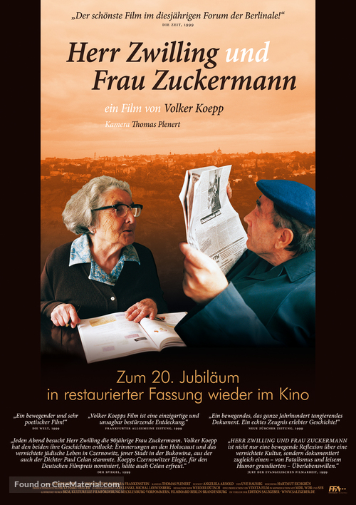 Herr Zwilling und Frau Zuckermann - German Movie Poster