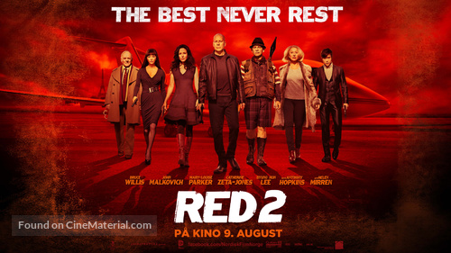 RED 2 - Norwegian Movie Poster