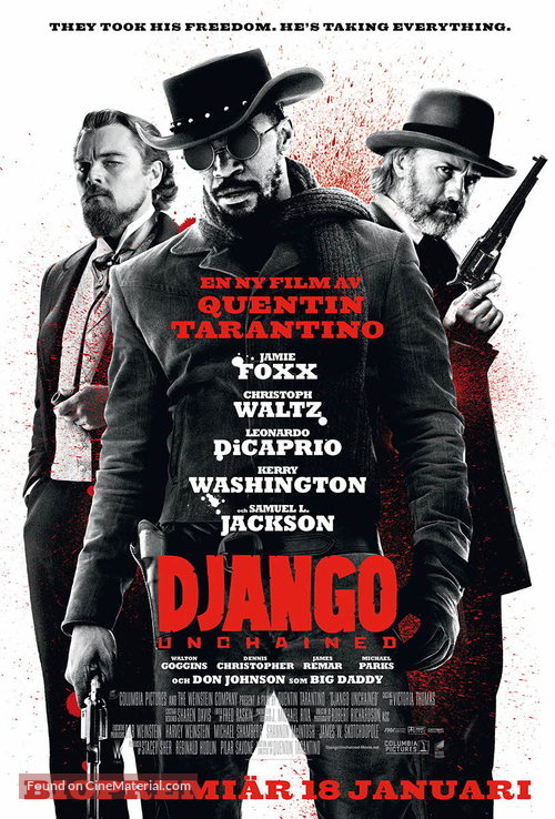 Django Unchained - Swedish Movie Poster