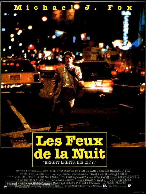 Bright Lights, Big City - French Movie Poster