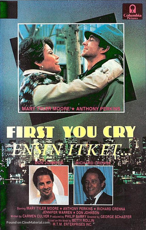 First, You Cry - Finnish VHS movie cover