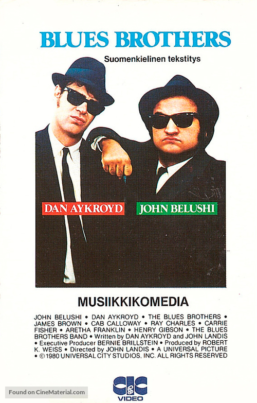 The Blues Brothers - Finnish VHS movie cover