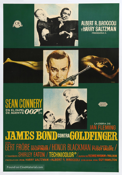 Goldfinger - Spanish Movie Poster
