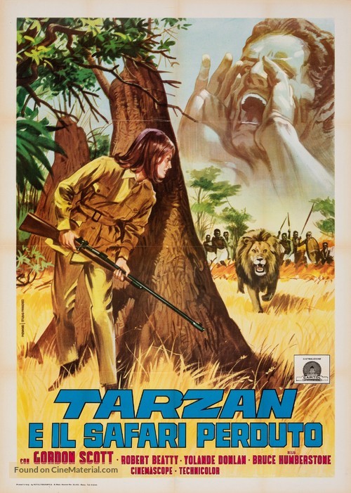 Tarzan and the Lost Safari - Italian Re-release movie poster