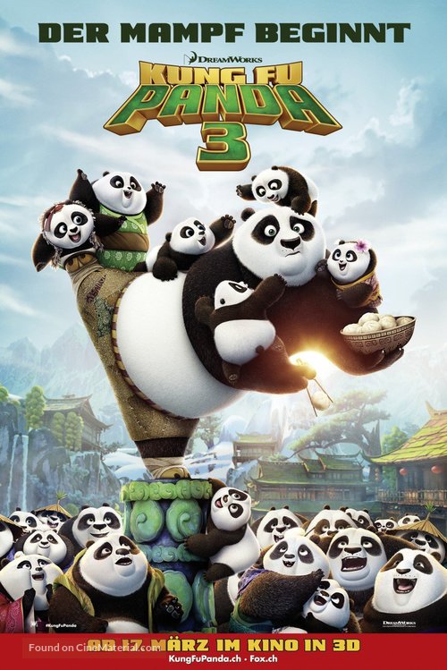 Kung Fu Panda 3 - Swiss Movie Poster