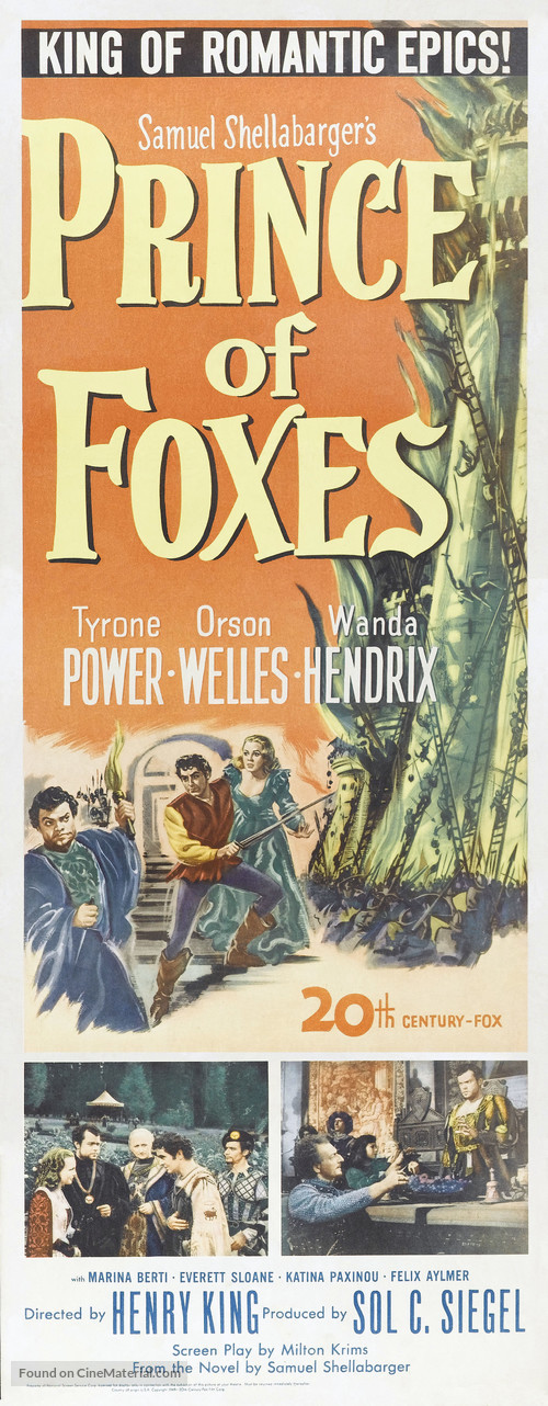 Prince of Foxes - Movie Poster