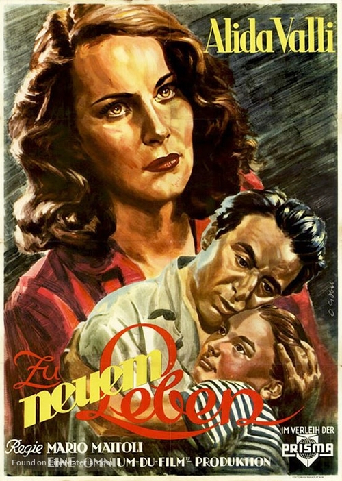 La vita ricomincia - German Movie Poster