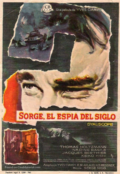 Qui &ecirc;tes-vous, Monsieur Sorge? - Spanish Movie Poster