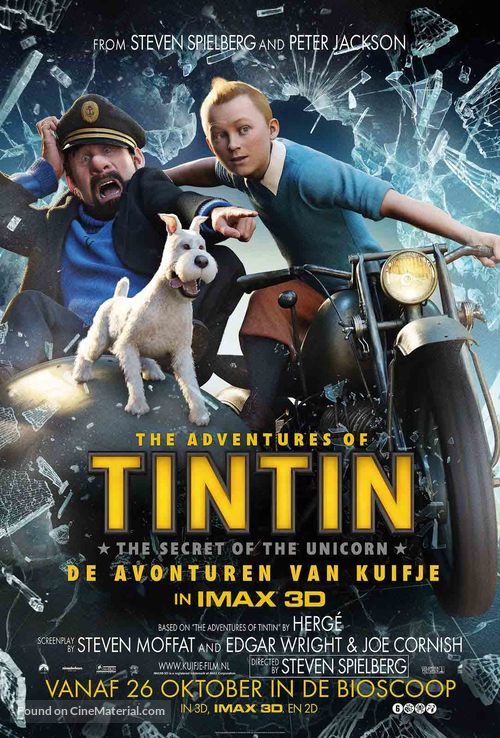 The Adventures of Tintin: The Secret of the Unicorn - Dutch Movie Poster