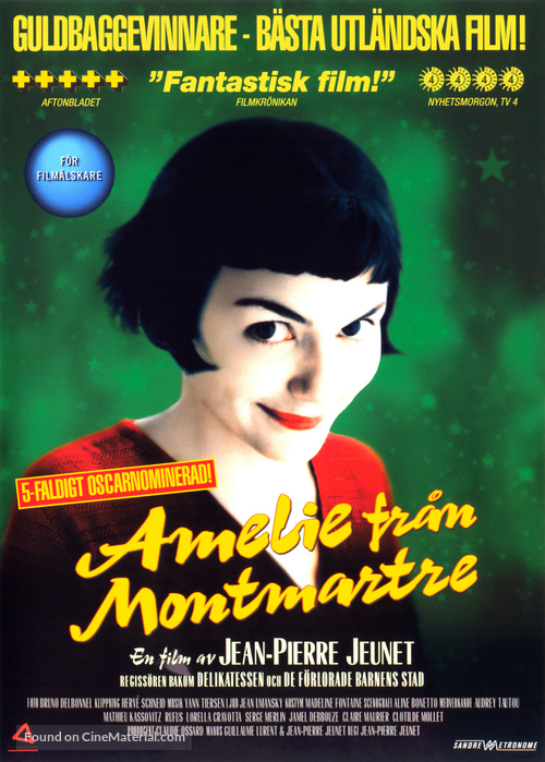 Le fabuleux destin d&#039;Am&eacute;lie Poulain - Swedish DVD movie cover